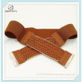 2015 New Arrival Popular Women Knitted Brown Elastic Corset Belt